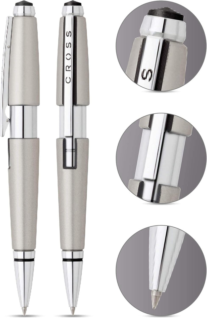Cross Edge Rollerball (Strichstärke M, Schreibfarbe: schwarz, nachfüllbar, inkl. Premium Geschenkbox