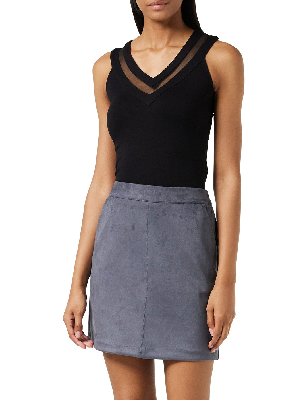 Morgan Damen Débardeur Col V Dzana T-Shirt M Schwarz (Noir), M Schwarz (Noir)