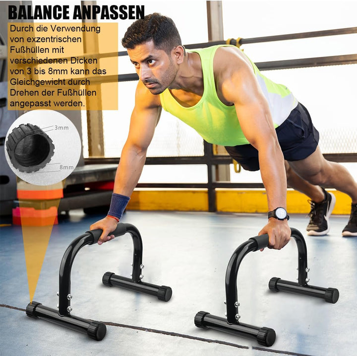 AmazeFan Parallettes, Handstand Barrenm, Grosser Push Up Bar & & Dip Barren, Rutschfeste Liegestützg