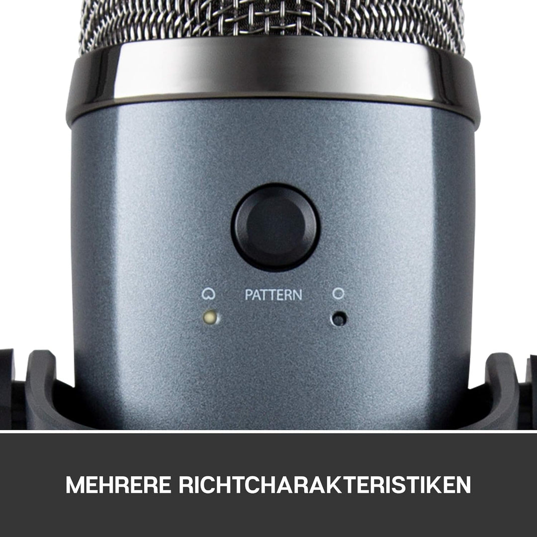 Blue Microphones Yeti Nano Premium USB-Kondensatormikrofon, Mit Blue VO!CE Vocal Effekten, Kompakte