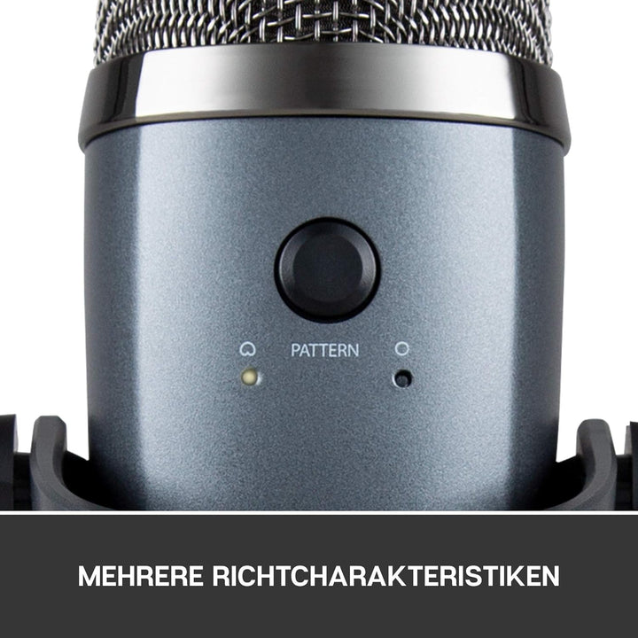 Blue Microphones Yeti Nano Premium USB-Kondensatormikrofon, Mit Blue VO!CE Vocal Effekten, Kompakte
