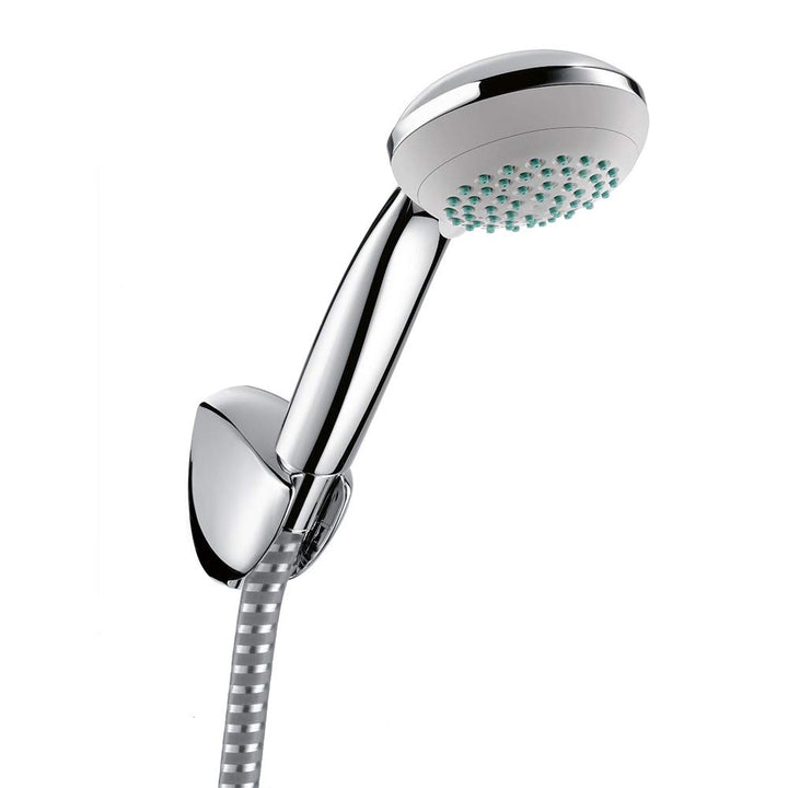 hansgrohe Crometta 85 Duschkopf, inkl. Duschkopfhalterung, 2 Strahlarten, Chrom 2 Strahlarten Set mi