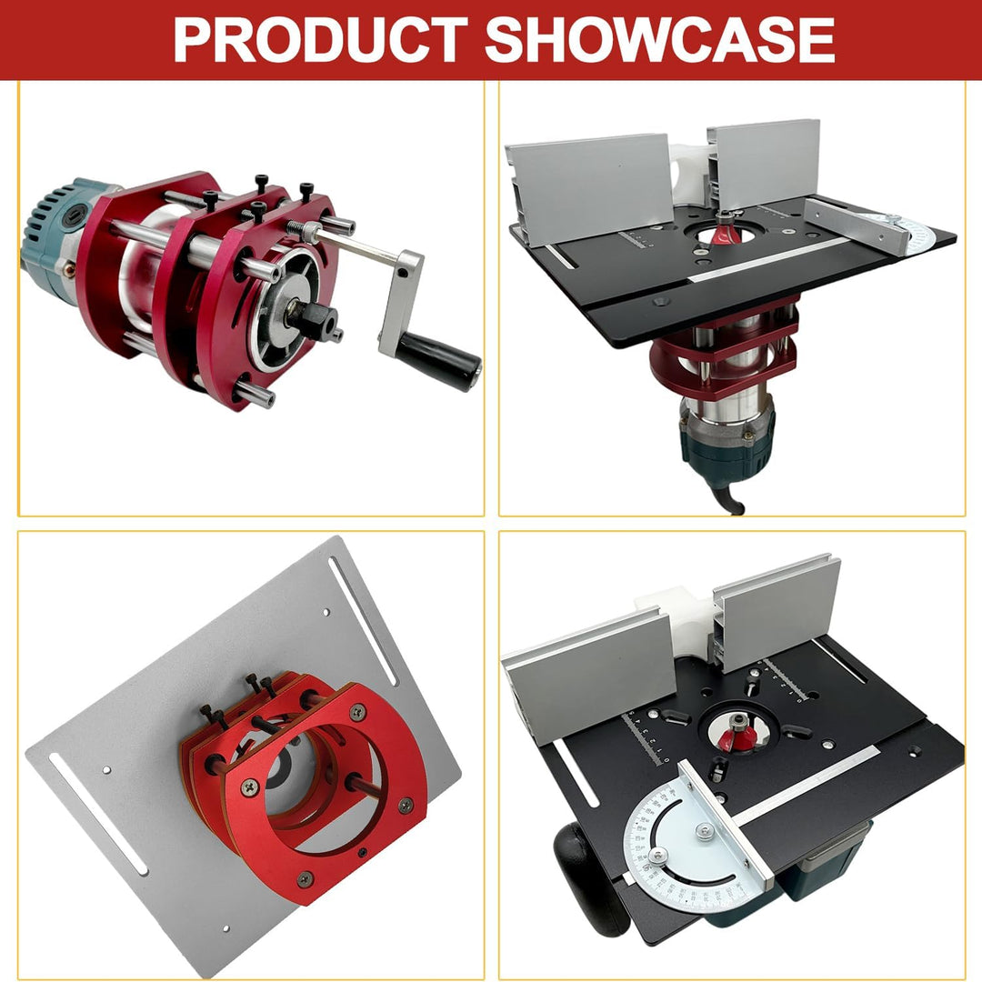 Frästisch für Oberfräse Einlegeplatte Set, OberfräSentisch und Tischfräsmaschine, Router Table, Plan