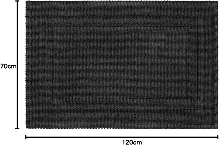RHOMTUFT Badematte Gala schwarz - 15 70x120 cm
