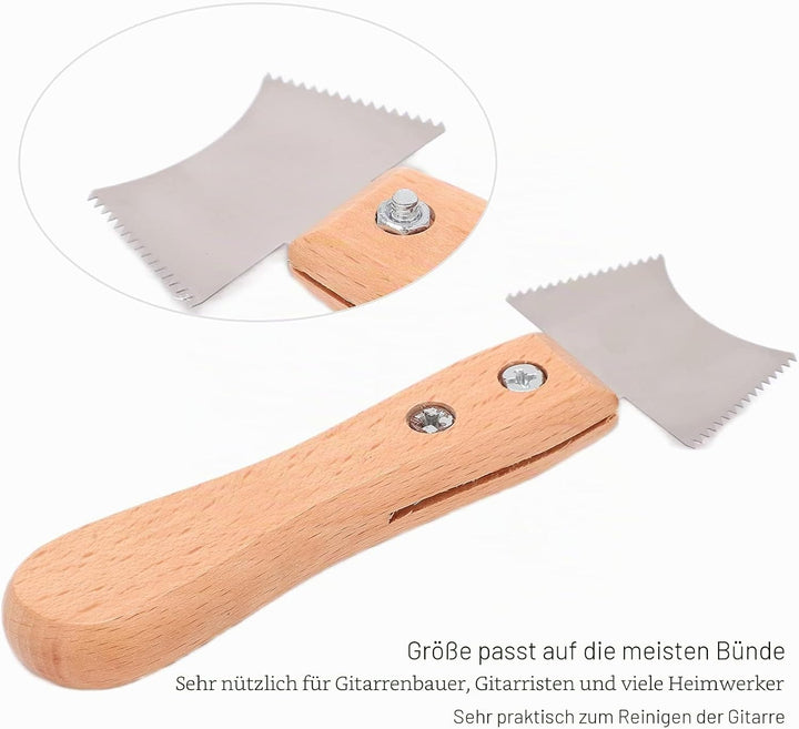 Gitarren-Schlitzsägeblatt, Bundschlitzsäge, Bundschlitz-Reinigungssäge, Gitarren-Bundschaber, Holzsp