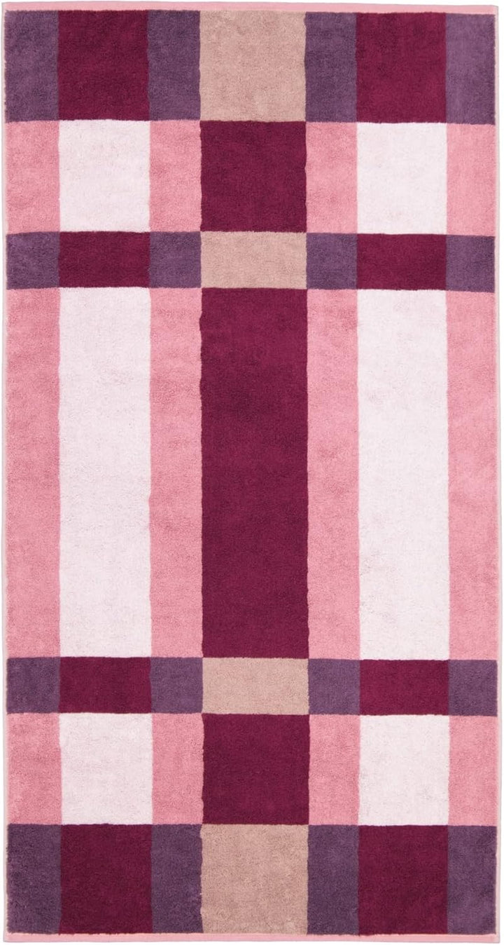 CAWÖ Home Handtücher Delight Karo 6219 Blush - 22 Duschtuch 70x140 cm, Duschtuch 70x140 cm