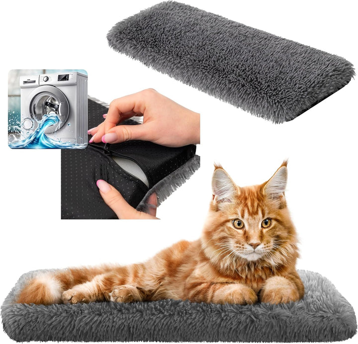 Katzen Fensterliege Fensterbank rutschfest - Katzenbett Fensterbank 50x20 cm - Weich & Kuschelig - F