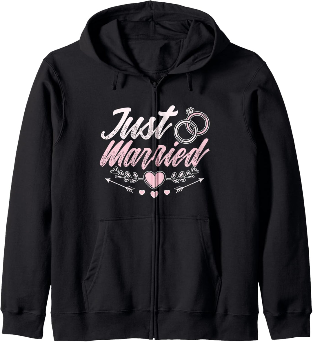 Honeymoon Bekleidung für Paare Just Married Kapuzenjacke