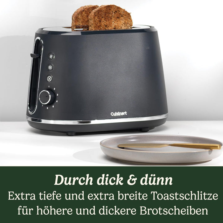 Cuisinart 2-Schlitz Toaster mit 7 Bräunungsstufen und extra breiten Schlitzen mit Selbstzentrierung