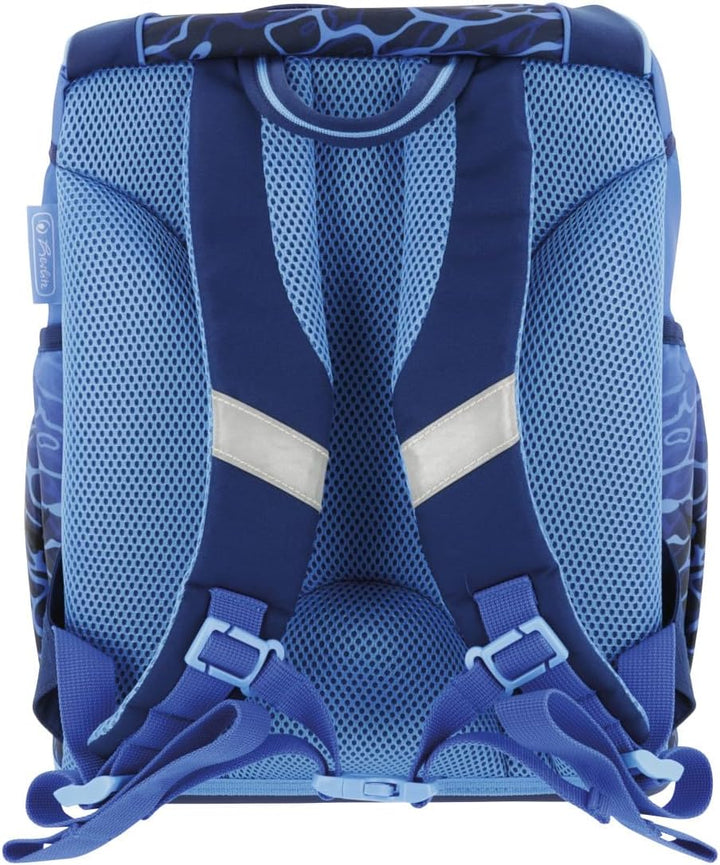 Herlitz Schulranzen UltraLight Plus, Blue Shark, befüllt, 1 Stück