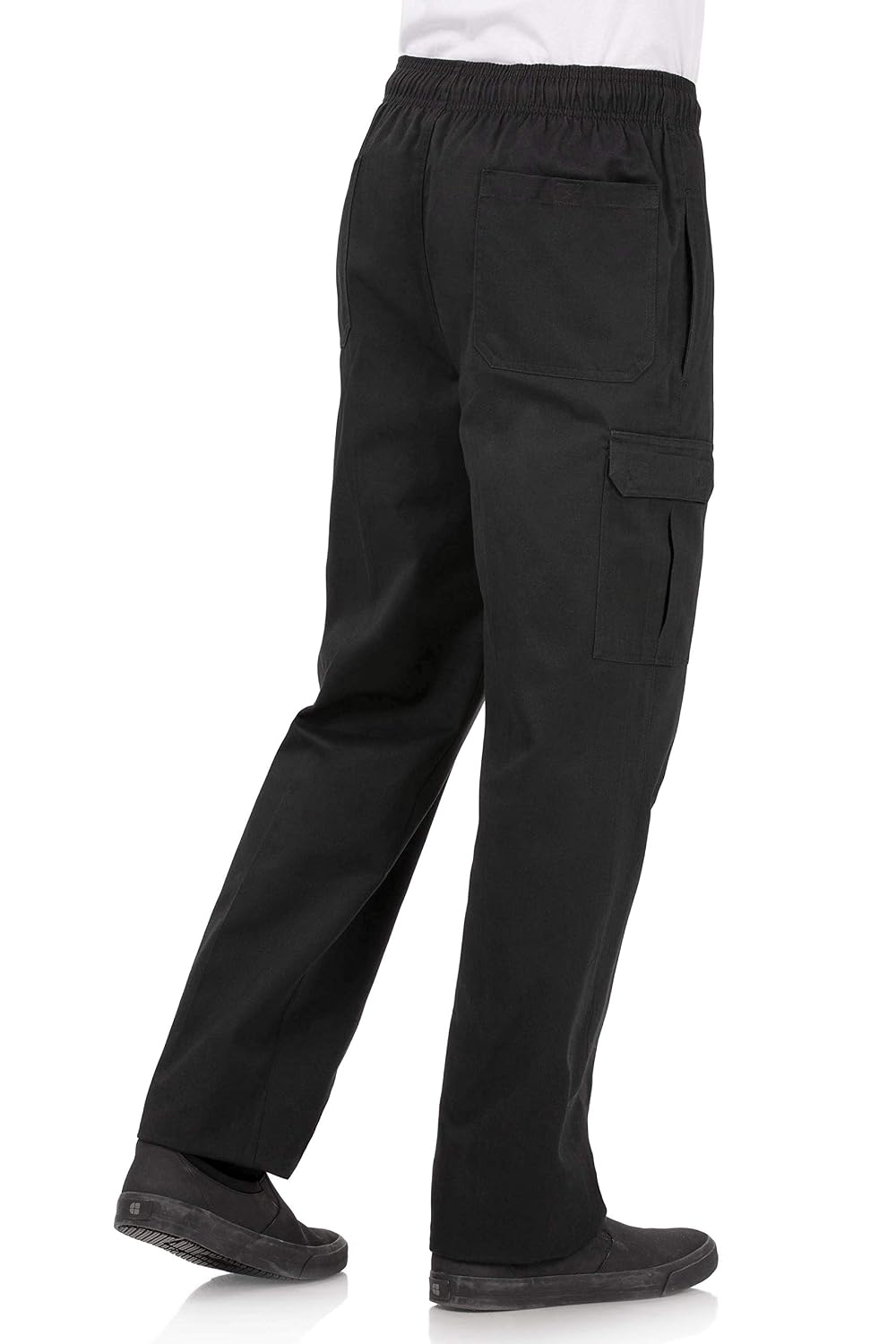 Chef Works Unisex Classic Fit Cargo Kochhose Schwarz, Grösse: L / Large, Bundweite: 38 - 40 Zoll, Sc