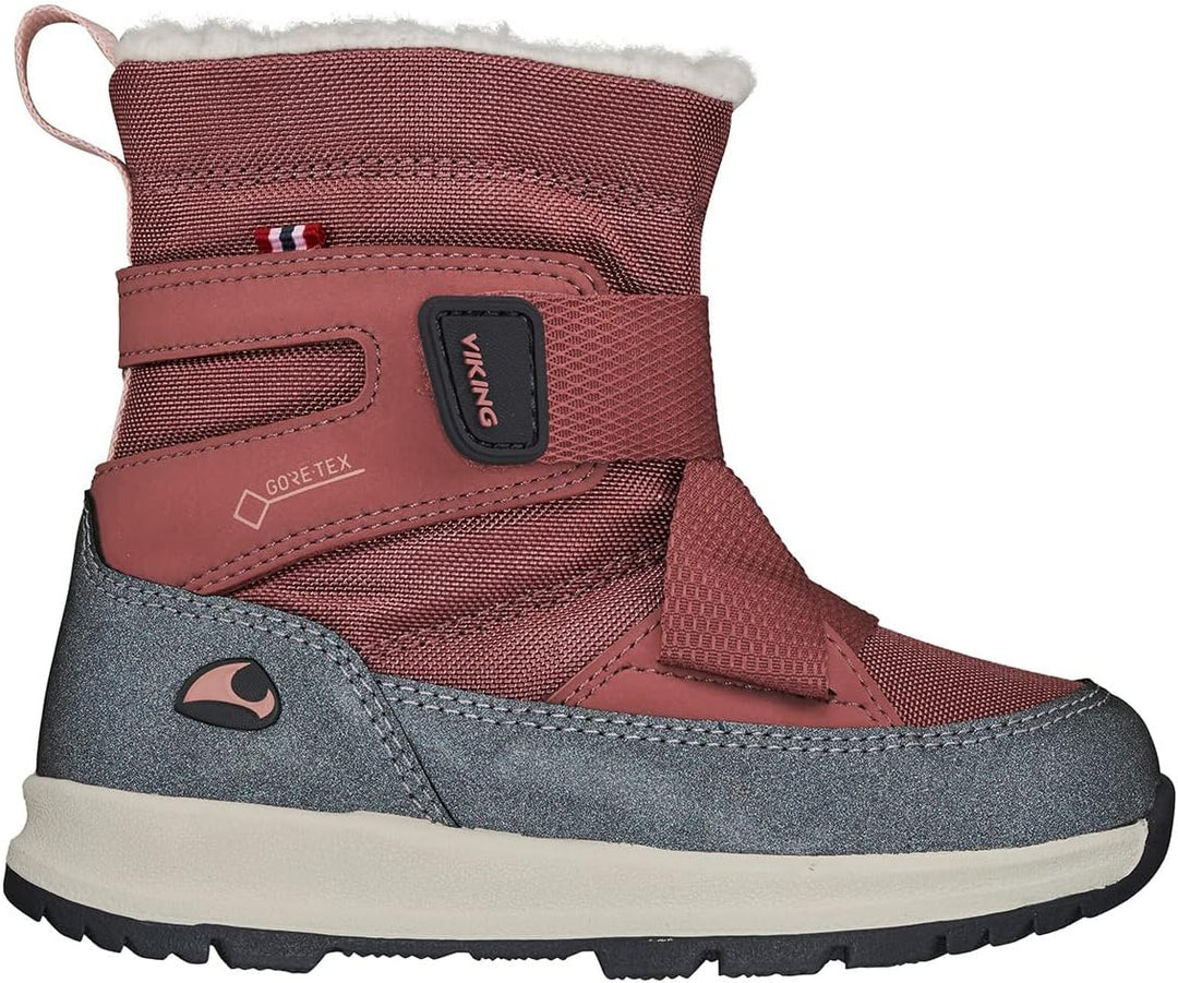 Viking Unisex Kinder Verglas Warm GTX 1v Schneestiefel 23 EU Peach Charcoal, 23 EU Peach Charcoal