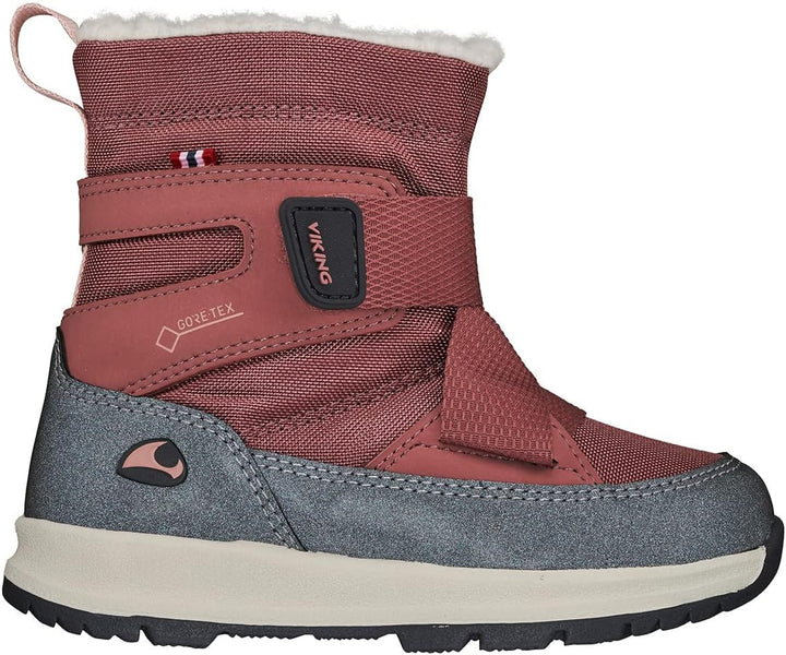 Viking Unisex Kinder Verglas Warm GTX 1v Schneestiefel 23 EU Peach Charcoal, 23 EU Peach Charcoal