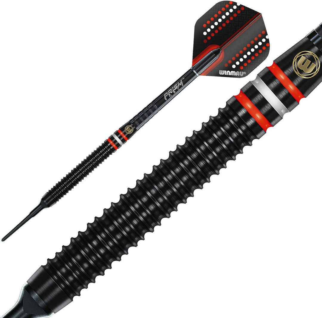WINMAU Pro-Line 18g Fassgewicht Gesamtgewicht Profi Wolfram Softip Dartpfeile mit Flights und Schäft