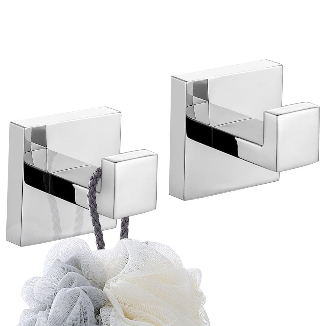 TURS Einzelnen Handtuch/Robe Haken Kleidung Haken Für Badezimmer Küche Edelstahl Wandhalterung 2 Pac