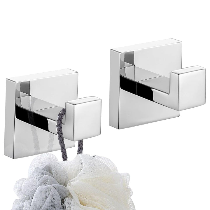 TURS Einzelnen Handtuch/Robe Haken Kleidung Haken Für Badezimmer Küche Edelstahl Wandhalterung 2 Pac