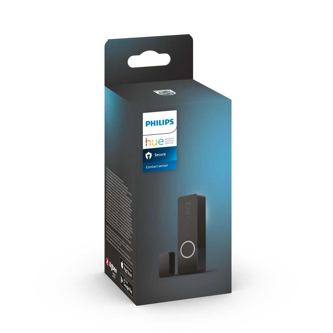Philips Hue Secure Smart Home Kontaktsensor für Türen und Fenster, einfache Installation, Smart Home