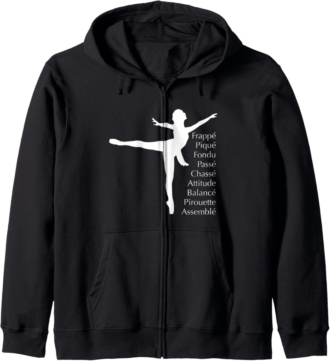 Ballettbegriffe Ballerina Dance Outfits Mädchen auf Spitzenschuhe Kapuzenjacke