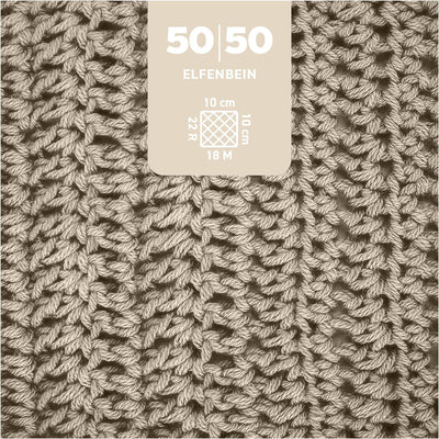 myboshi 50/50-Ganzjahres-Wolle, inkl. original myboshi Label in Lederoptik, für Oberbekleidung geeig