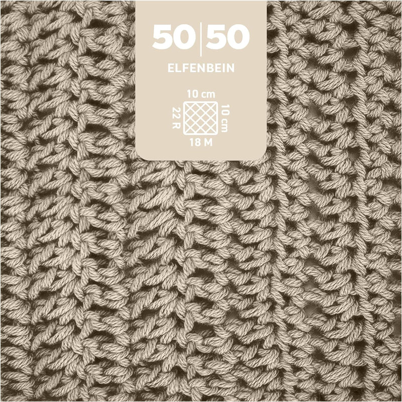 myboshi 50/50-Ganzjahres-Wolle, inkl. original myboshi Label in Lederoptik, für Oberbekleidung geeig