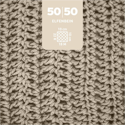 myboshi 50/50 Wolle, Baumwoll-Merino-Mix, hochwertiges Häkelgarn, Strickgarn, inkl. Label, 50% Baumw