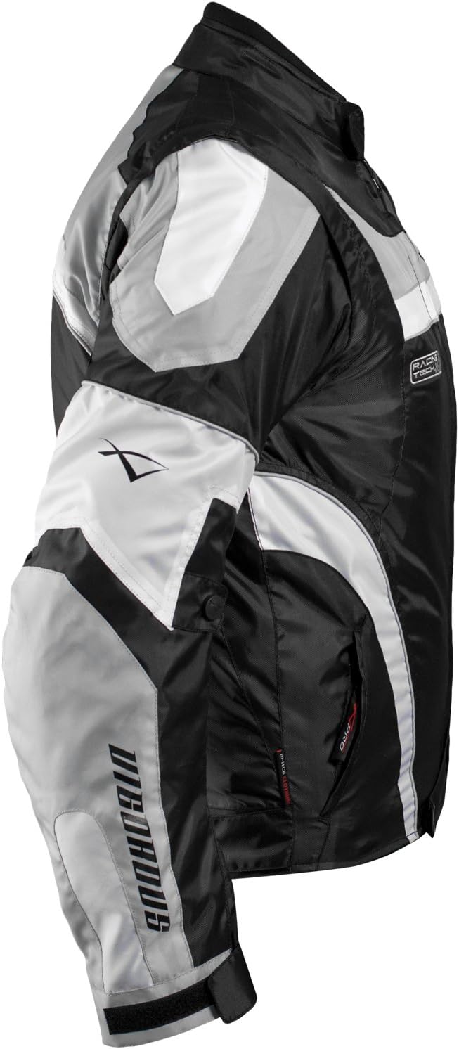 A-pro Motorradjacke für Damen, Nylon, Oxford, Thermoweste, reflektierend XL Grau, XL Grau