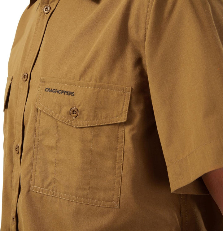 Craghoppers Herren Kiwi Kurzarm-Shirt Wanderhemd (1er Pack) 3XL Pebble, 3XL Pebble