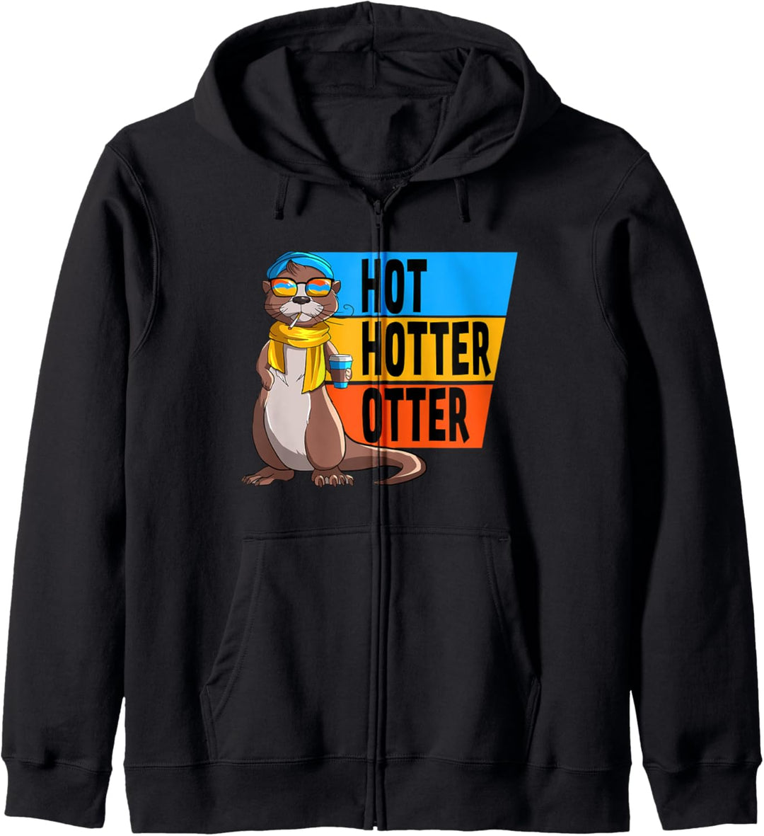 Lustiges Hot Hotter Otter Otterliebe Kapuzenjacke