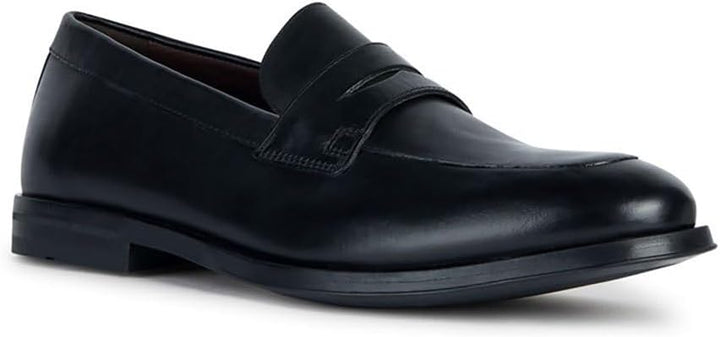 Geox Herren U Decio B Moccasin, 42 EU Schwarz