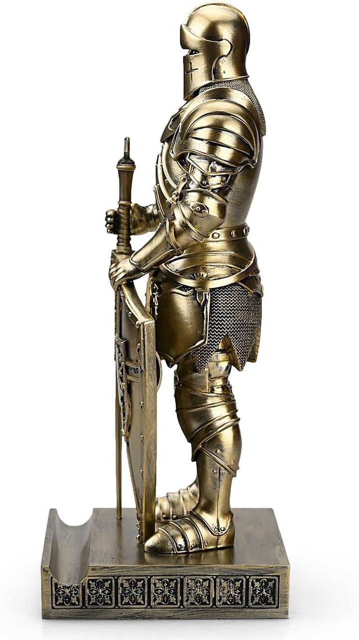 HDMbigmi King's Guard Ornament Ritter Statue für Schreibtisch, Desktop Zubehör Stifthalter Stifthalt