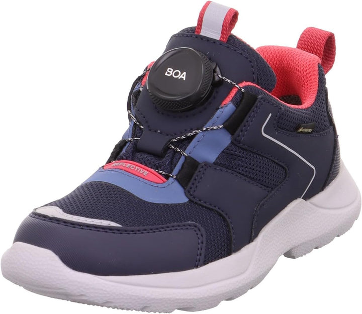Superfit Mädchen Rush Sneaker 27 EU Blau Pink 8000, 27 EU Blau Pink 8000