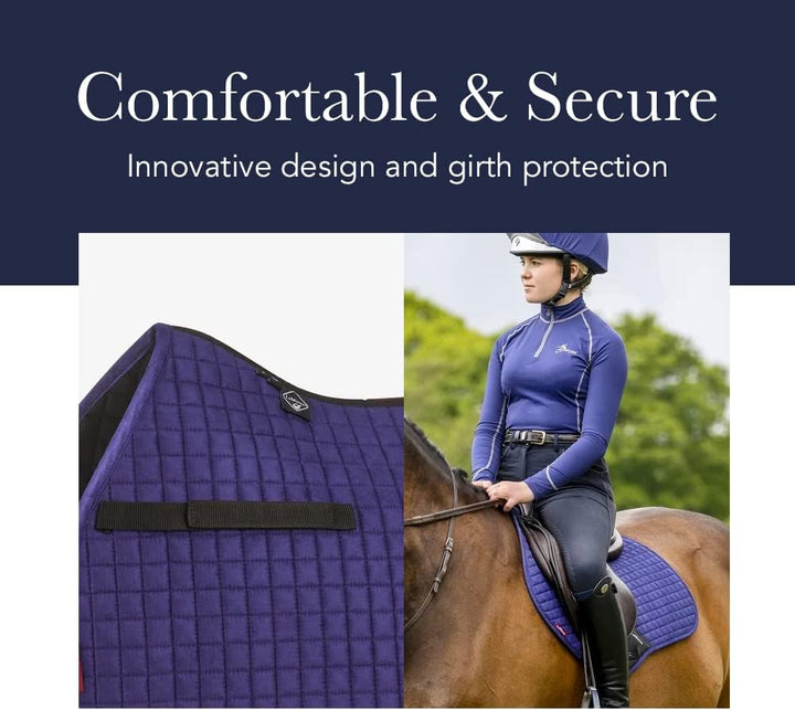 Le Mieux Prosport GP Jumping Square Standard Strap Numnah S/M Hunter Green, S/M Hunter Green