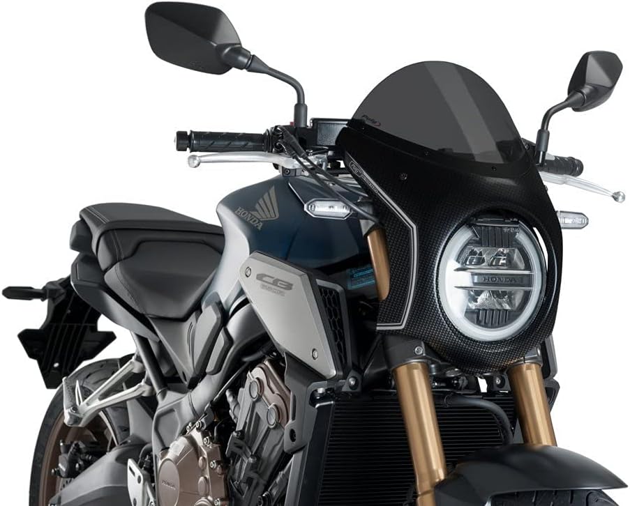 Puig Retro-Verkleidungscheibe 3143F CB650R, Honda CB1000R Neo Sports Café 18'-19' Dunkel Kohlenstoff