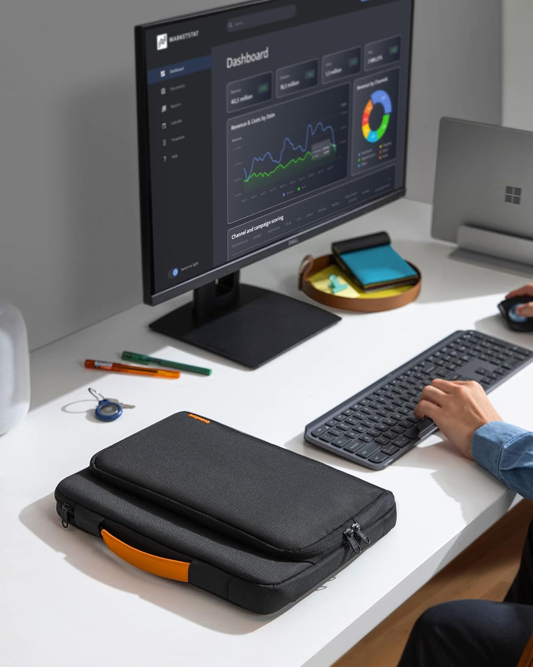 tomtoc 360° Tasche Hülle Kompatibel mit 14 Zoll Acer, ASUS, Dell, HP, Lenovo Laptop Notebook Chromeb