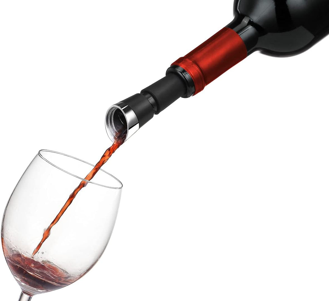 Le Creuset, 3-in-1 Weinausgiesser -belüfter und -verschluss, Ausgiesser und Verschluss, Schwarz, WA1