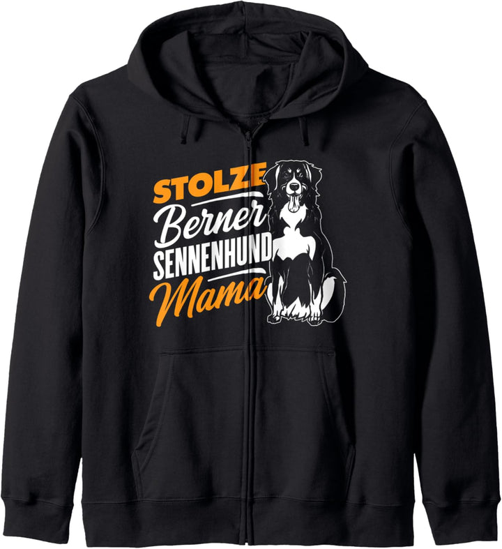 Stolze Berner Sennehund Mama Hundebesitzer Hunde Gassi Kapuzenjacke
