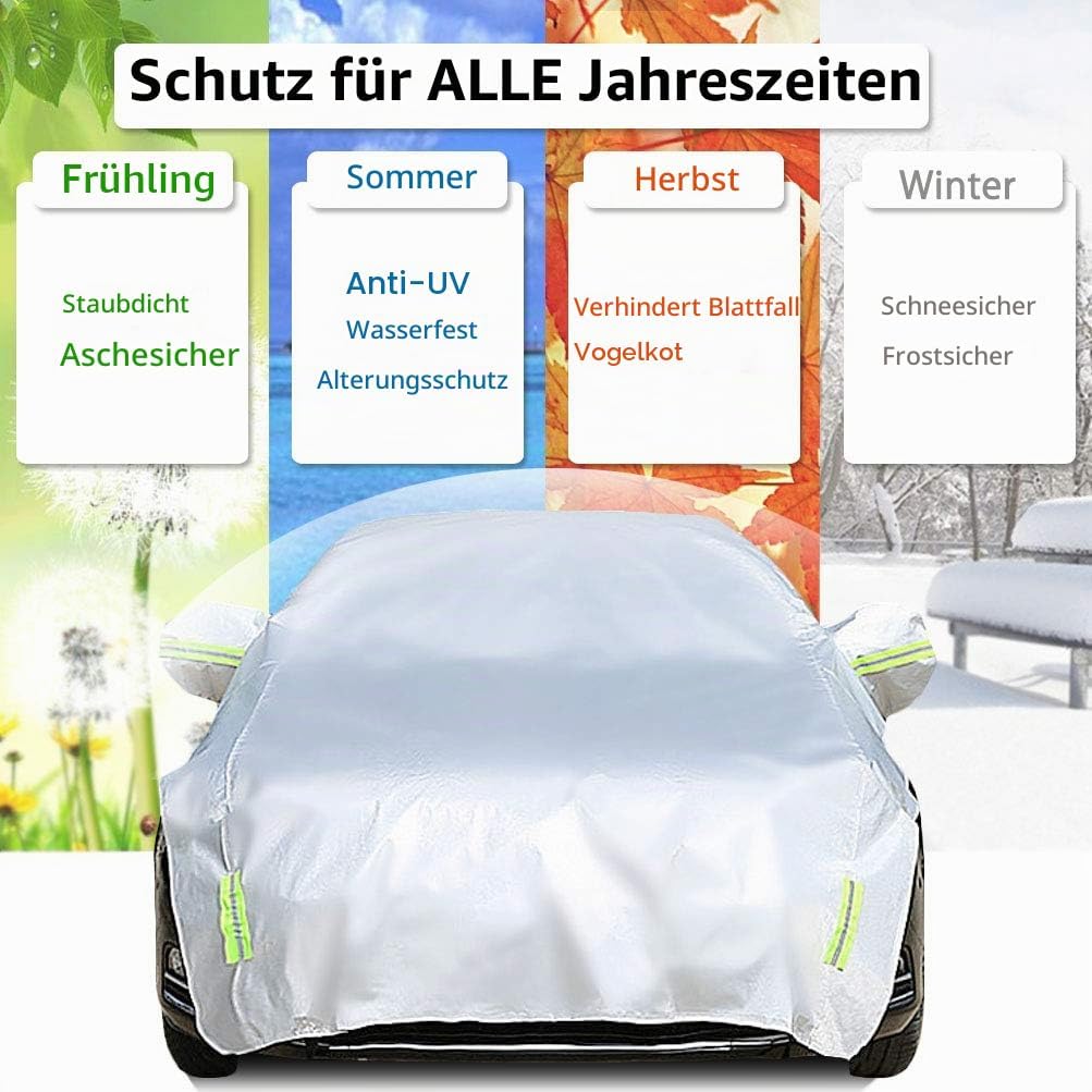 Halbgarage für Auto Windschutzscheibe Abdeckplane Winter Sommer Autoabdeckung wasserdicht Auto halbg