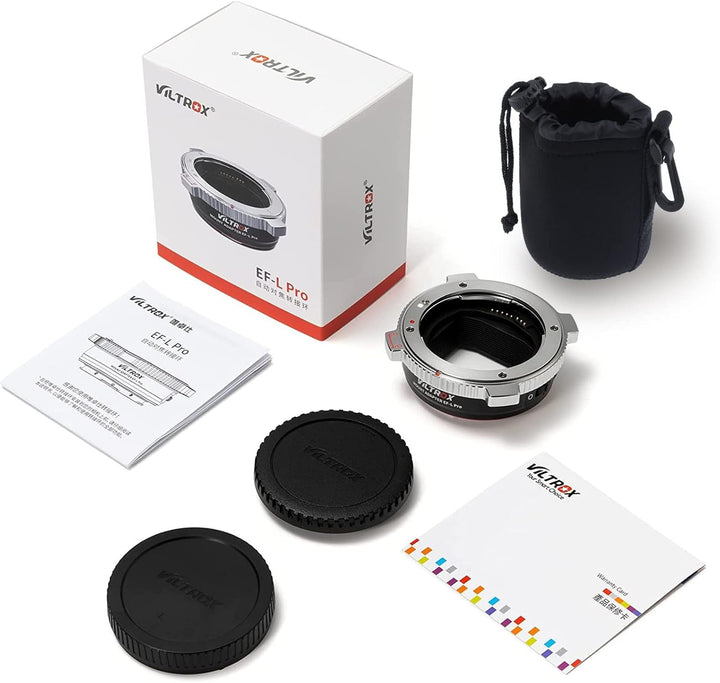 VILTROX EF-L Pro Bajonettadapter Autofokus Adapter Objektivadapter mit Sicheres Schloss für Canon EO