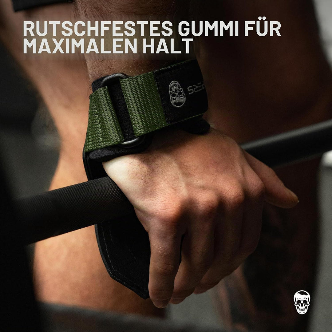 Gymreapers Gewichthebergriffe (Paar) für schweres Powerlifting, Kreuzheben, Rudern, Klimmzüge, mit N