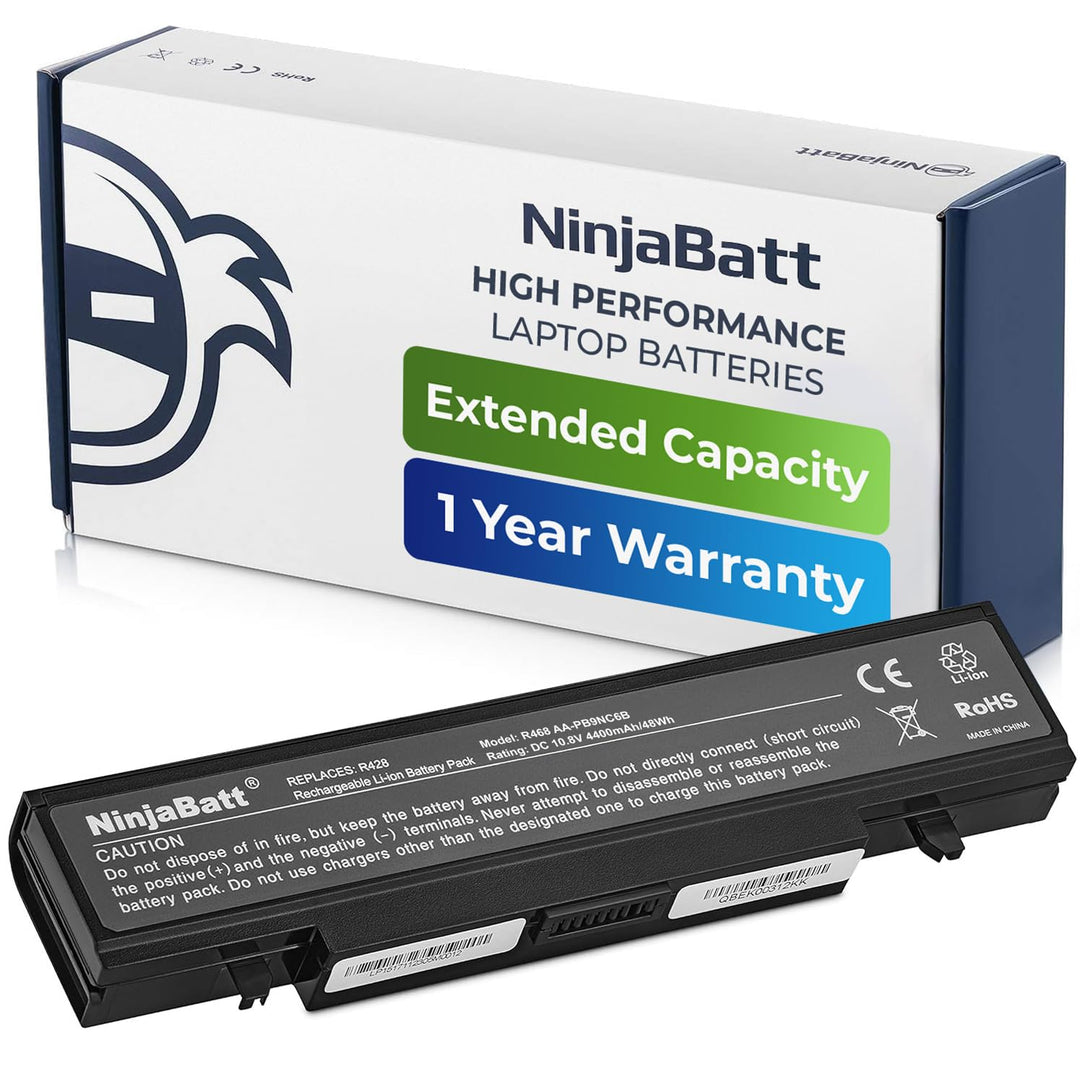 NinjaBatt Akku Samsung AA-PB9NC6B AA-PB9NS6B für Serie 3 und R-Series R730 R540 AA-PB9NC6W R530 R780