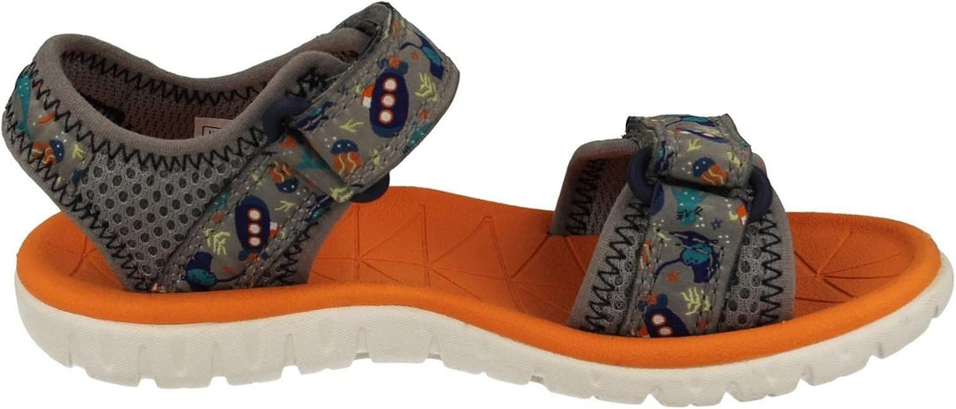 Clarks Mädchen Surfing Tide K Sandal 29.5 EU Grau, 29.5 EU Grau