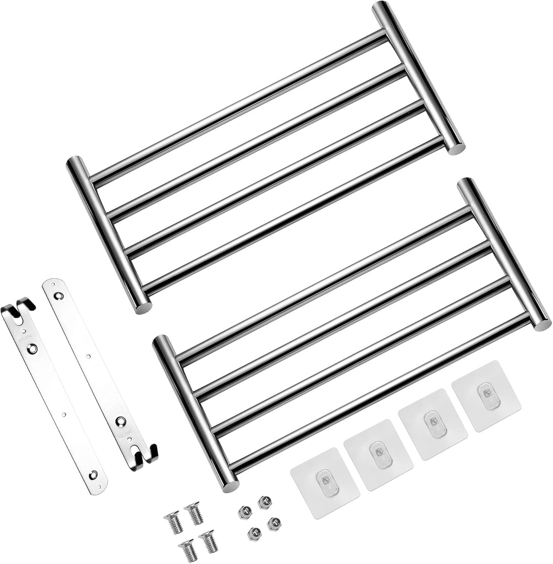 Handtuchhalter Ausziehbar 43-78CM Edelstahl Ohne Bohren Handtuchstange Wand Wandregal Geeignet für B