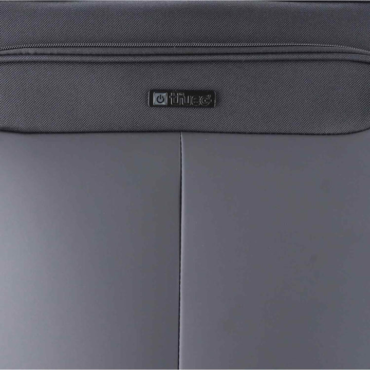 TheTrueC 4 Rollen Koffer Superlight 77cm Kopenhagen, Reissverschlussteiler|Kratzfest, Black