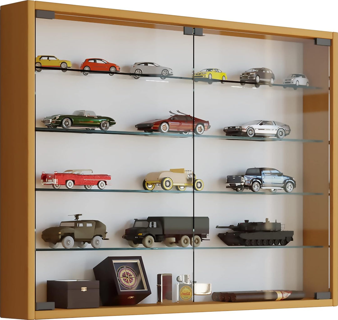 VCM 912949 Vitrine Sammelvitrine Wandvitrine Wand Schrank Regal Hängeregal Hängevitrine Holz Buche 6
