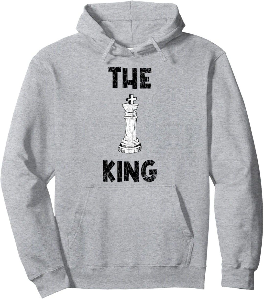 The King Lustiger Schach-Sportspieler-Coach-Grafik. Pullover Hoodie
