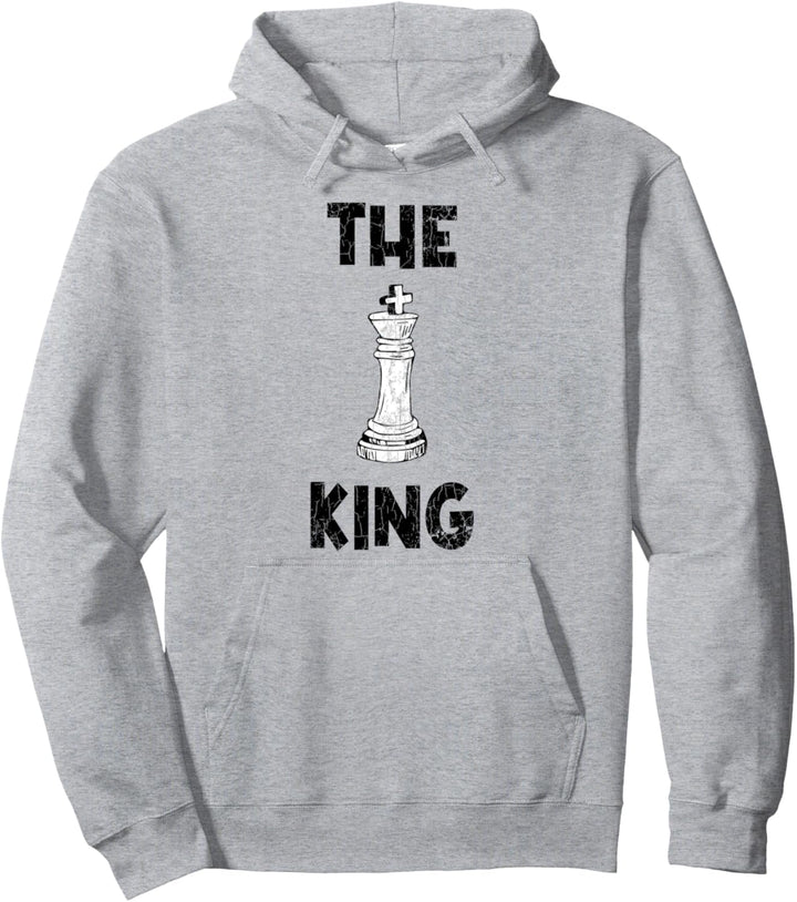 The King Lustiger Schach-Sportspieler-Coach-Grafik. Pullover Hoodie