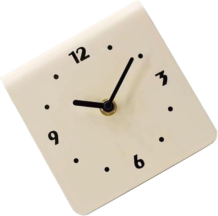SIXRUN Tischuhr, Desktop-Uhr, Schlicht, Modern, Leises Uhrwerk, Metall-Schreibtischuhr, Ornament für