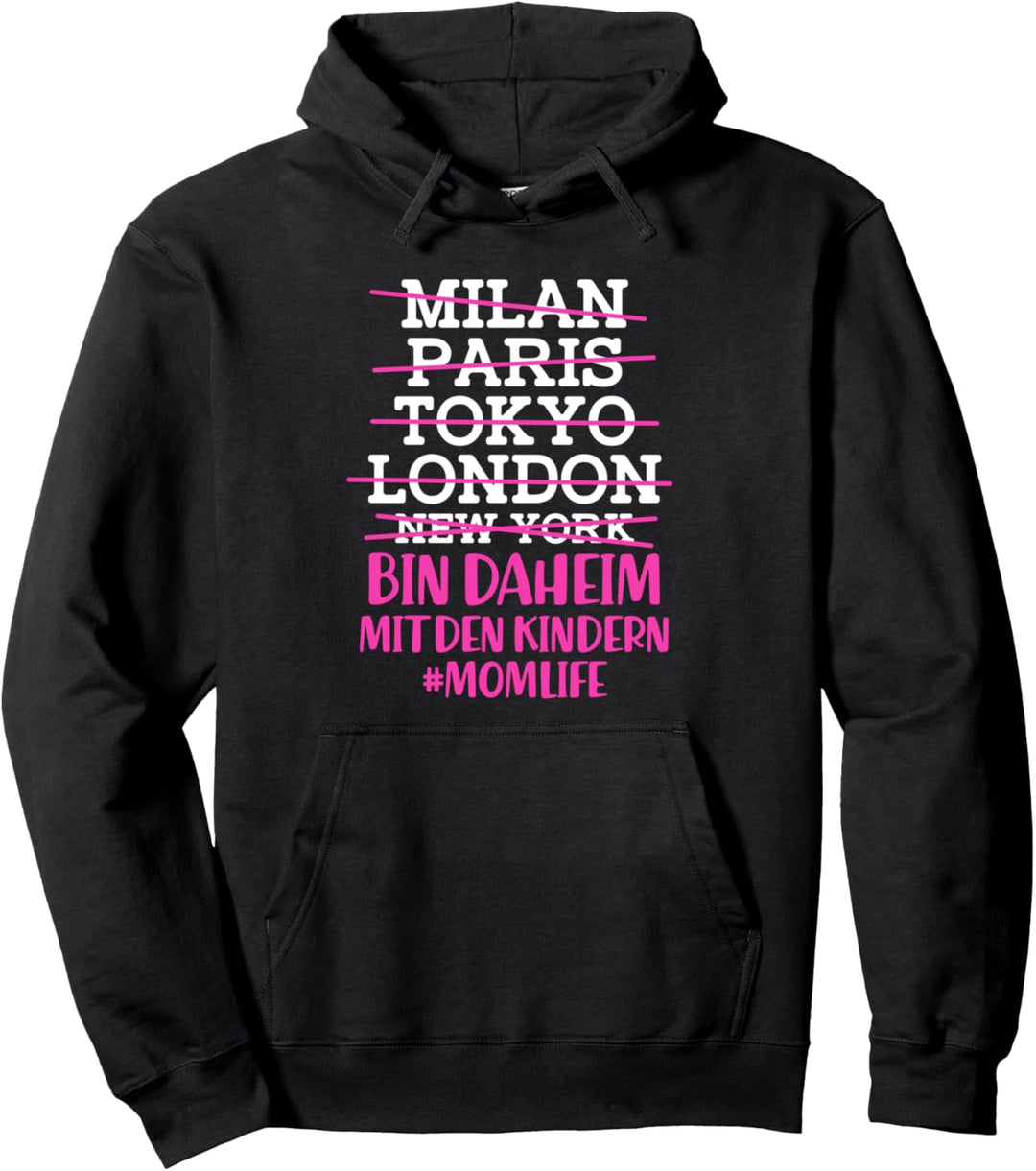 Daheim Bei Den Kindern Momlife Pullover Hoodie