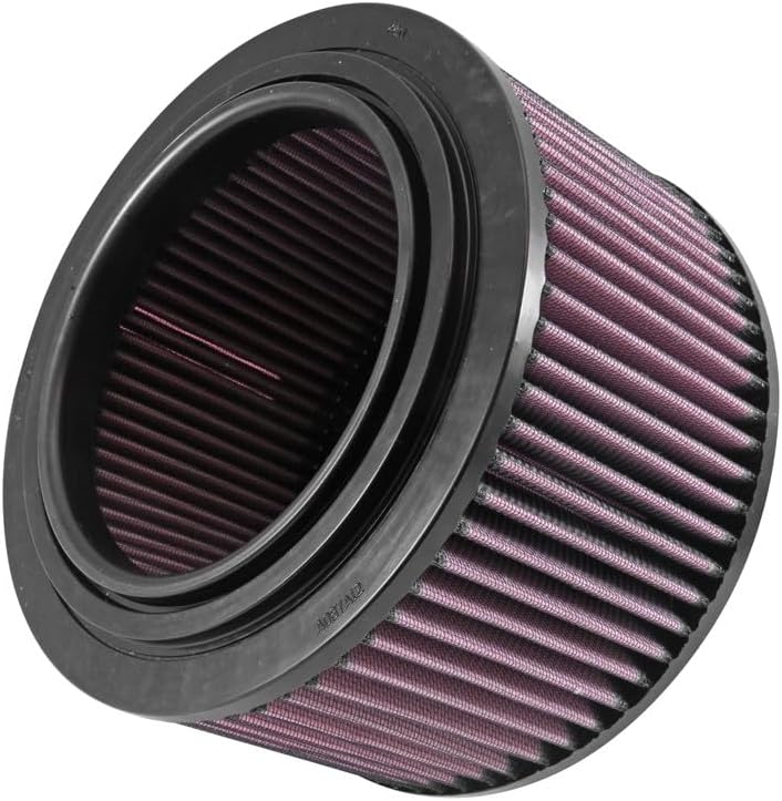 K&N E-0662 Waschbarer und wiederverwendbarer KFZ Tauschluftfilter Rot Einzelbett, Einzelbett
