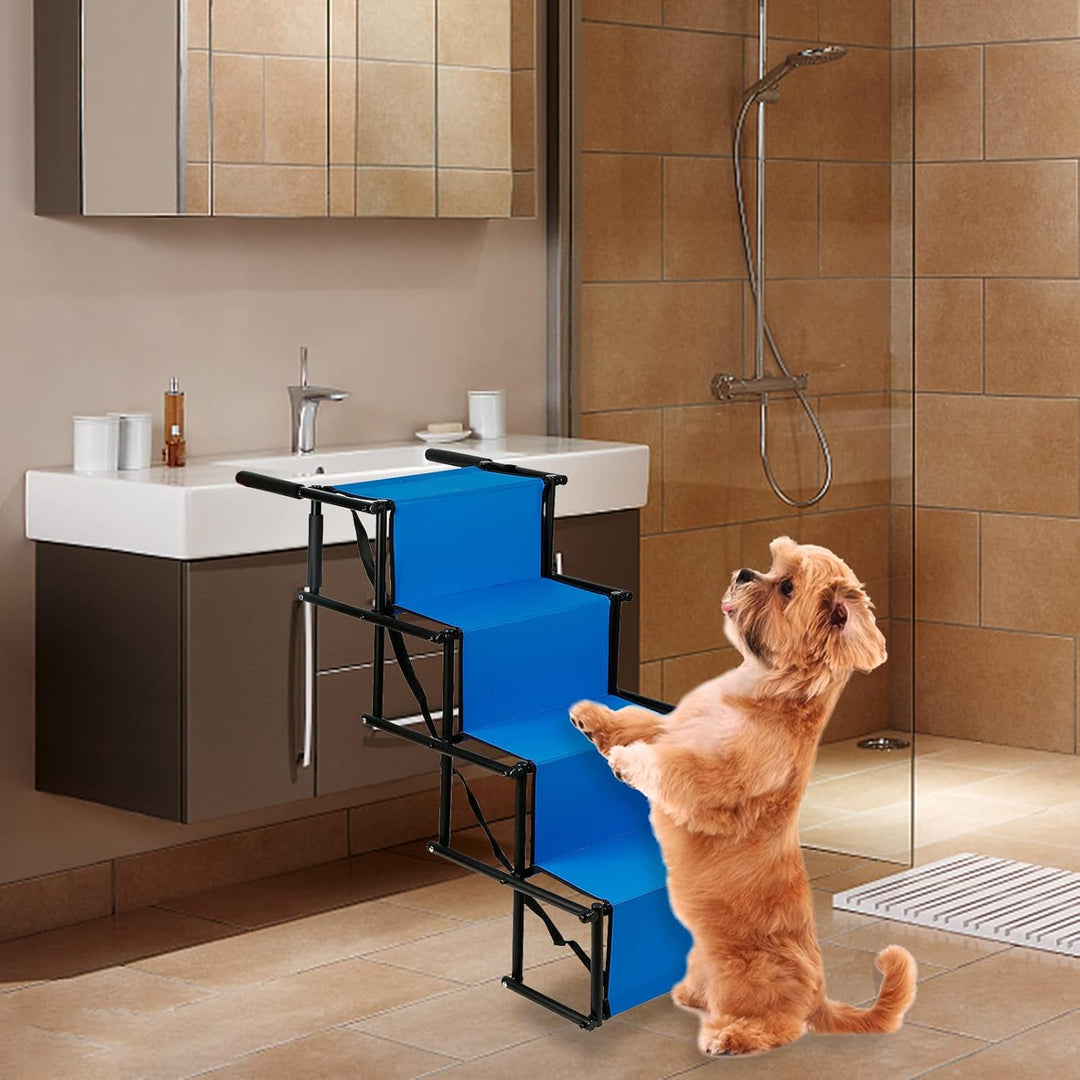 Hundetreppe Auto Klappbar, Gelenkschonende Hunderampe Auto Rampe für kleine & grosse Hunde, Bis 60 k